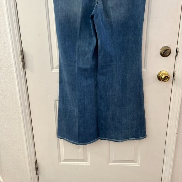 NYDJ Woman's Plus-Size Mia Palazzo Fairmont Stretch Flair Jeans Sz 14 - Picture 9 of 16